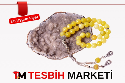 Olivin Jade Taşı Tesbih 8 mm (Sarı Yeşim Taşı)