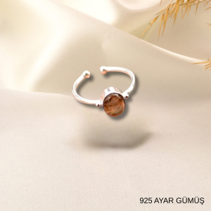 Labradorit Taşı Gümüş Yüzük - Mistik Işıltılı Tasarım | Tesbih Marketi