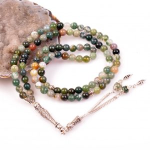 Akik Taşı Dua Tesbihi Hint Akiği 6mm 99lu Tam Boy